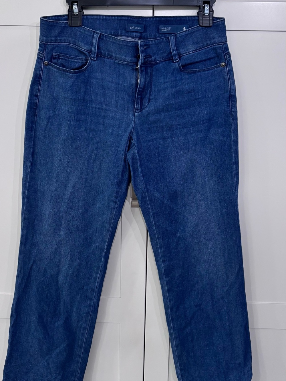 Women's Dark Blue Stretch capri Jeans